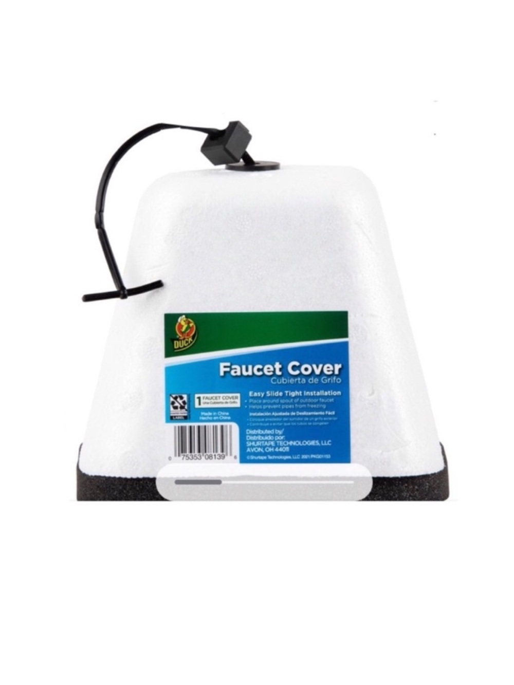 Duck White Foam Faucet Covers 3 Total